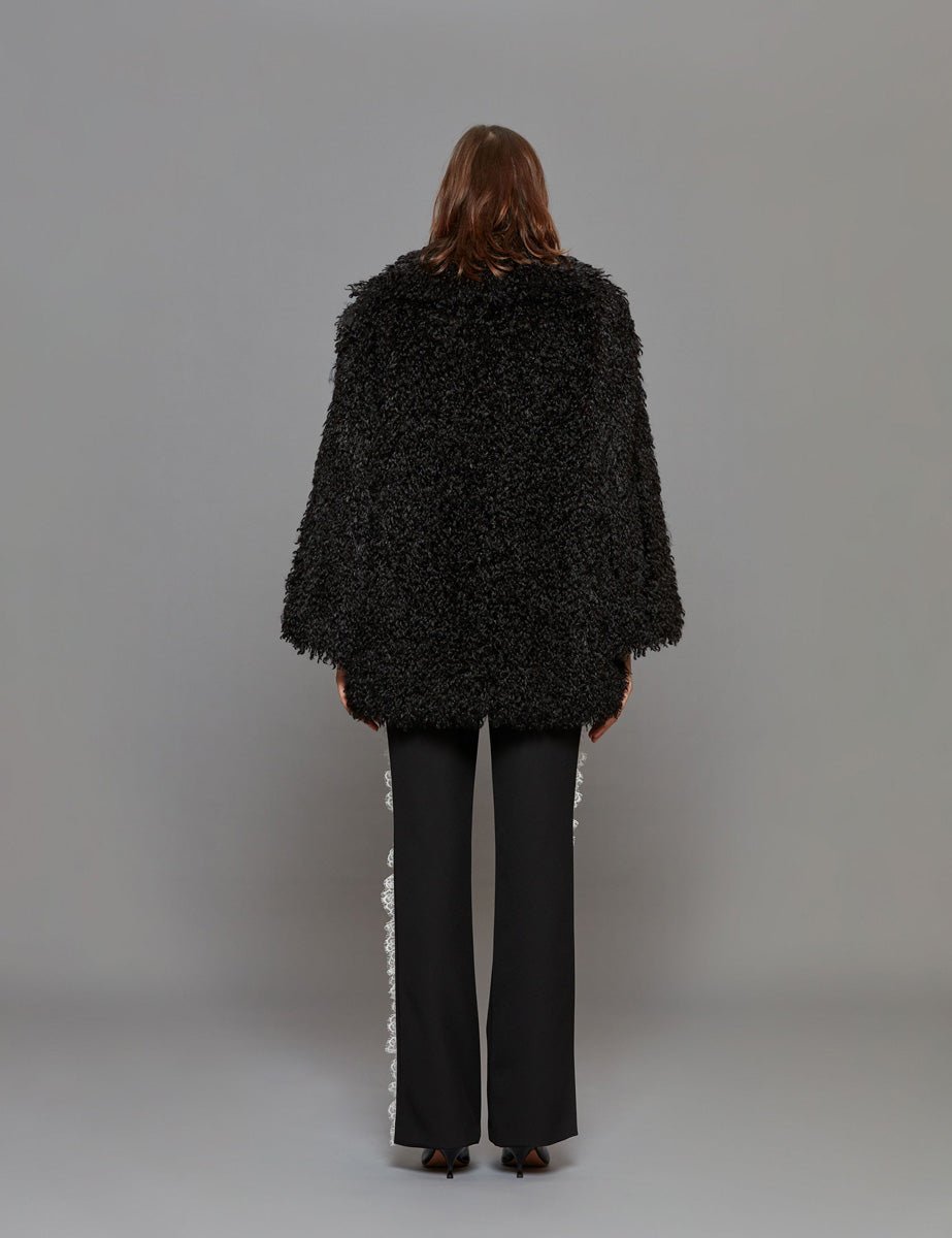 ecopelliccia caban nero - vivetta - pelliccia