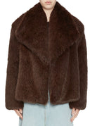 ecopelliccia collo maxi moro - 9minutes - pelliccia