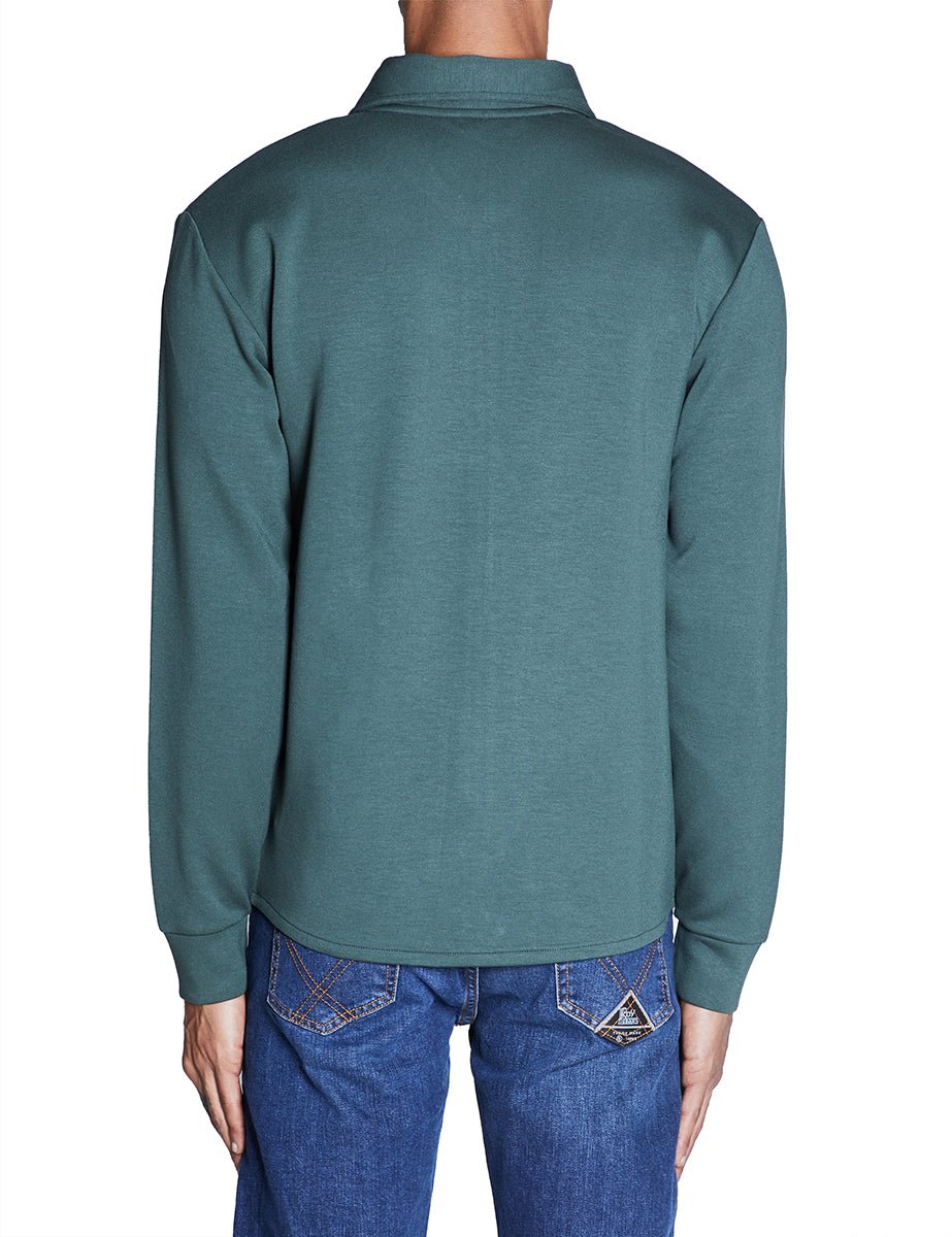 felpa emanuel half zip deep forest - selected - felpa