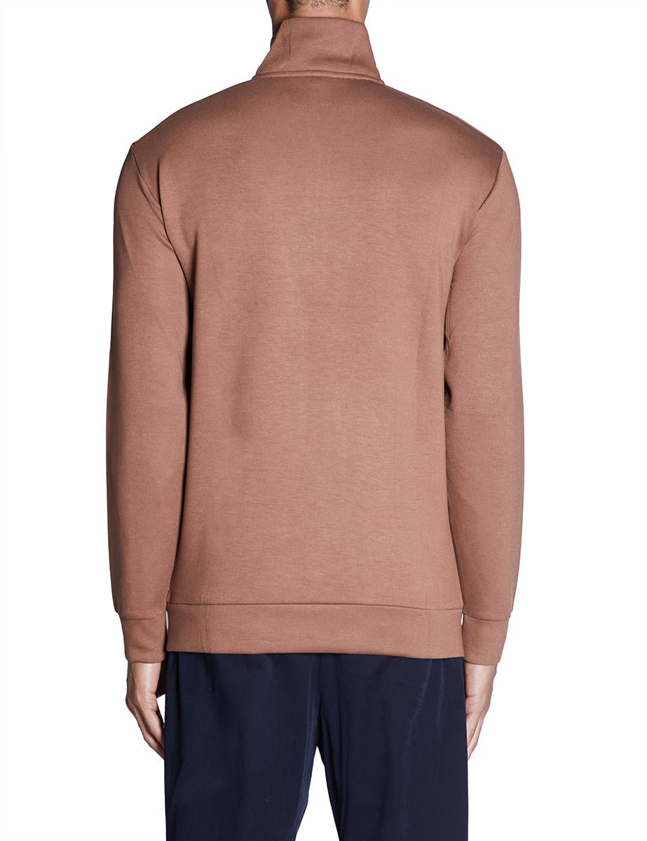 felpa emanuel half zip soft silt - selected - felpa