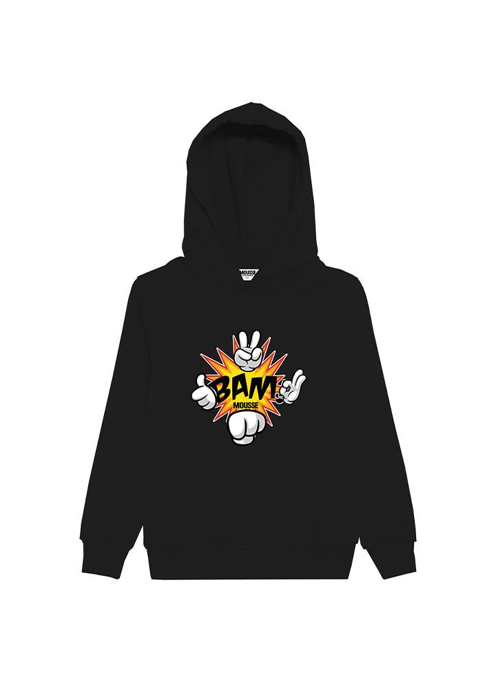 felpa stampa bam nero - mousse - felpa