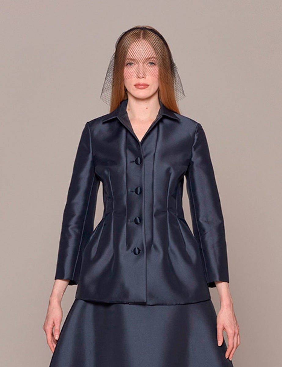 giacca blue mikado - vivetta - giacca