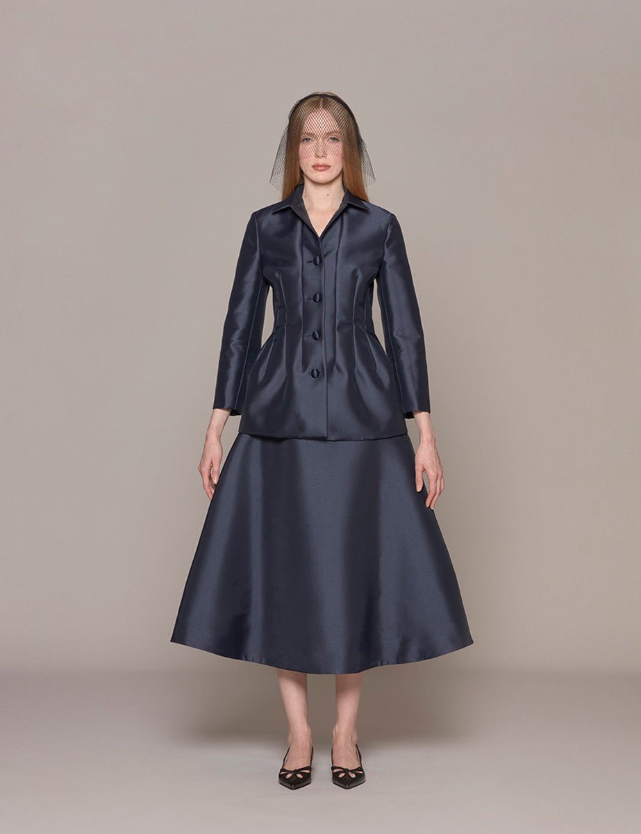 giacca blue mikado - vivetta - giacca