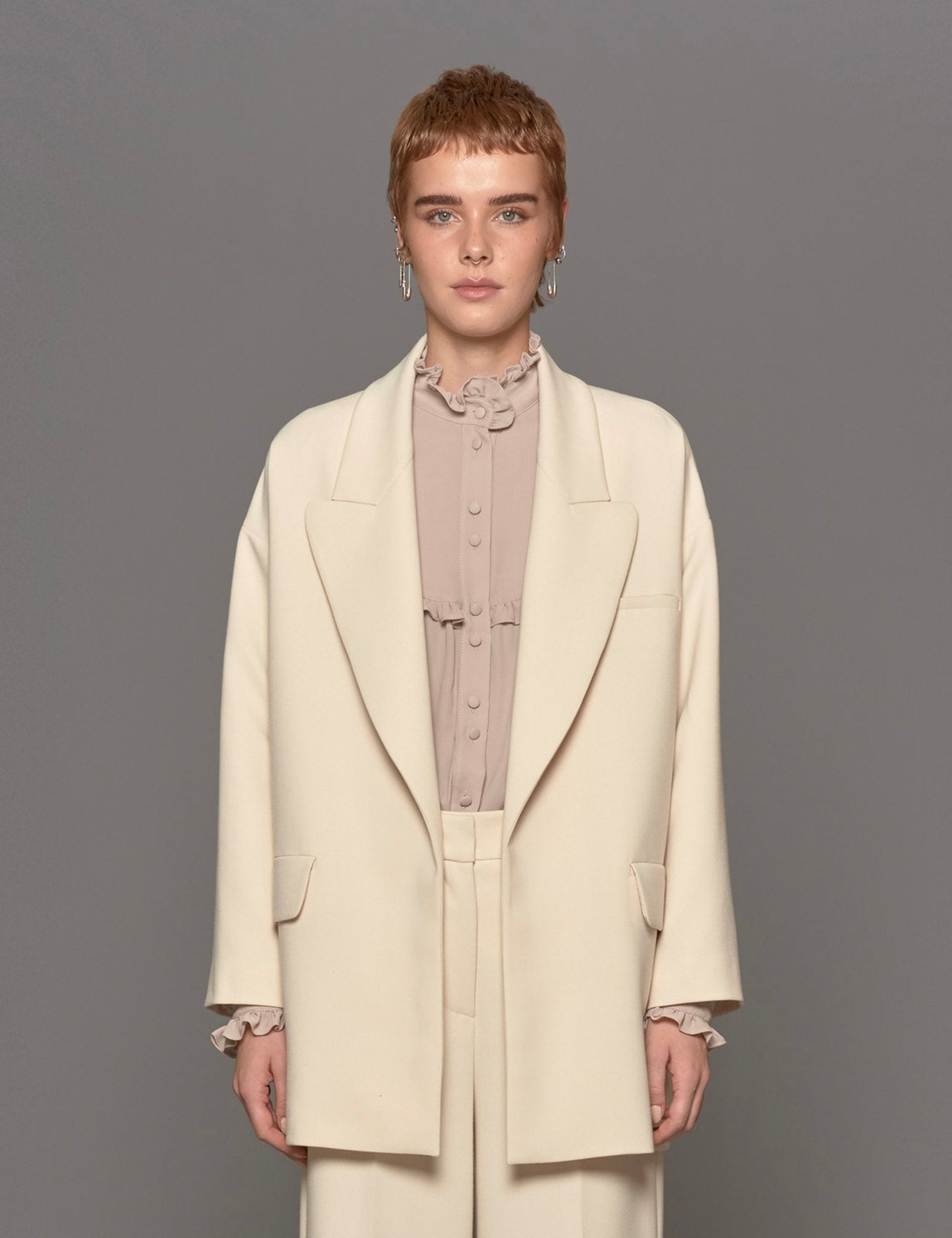 giacca cady over latte - blufrida - blazer