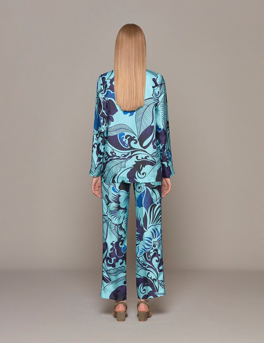 giacca lone azzurro blu campanule - for restless sleepers - blazer