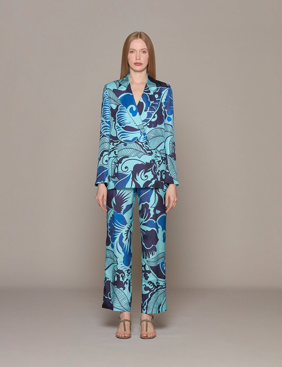 giacca lone azzurro blu campanule - for restless sleepers - blazer