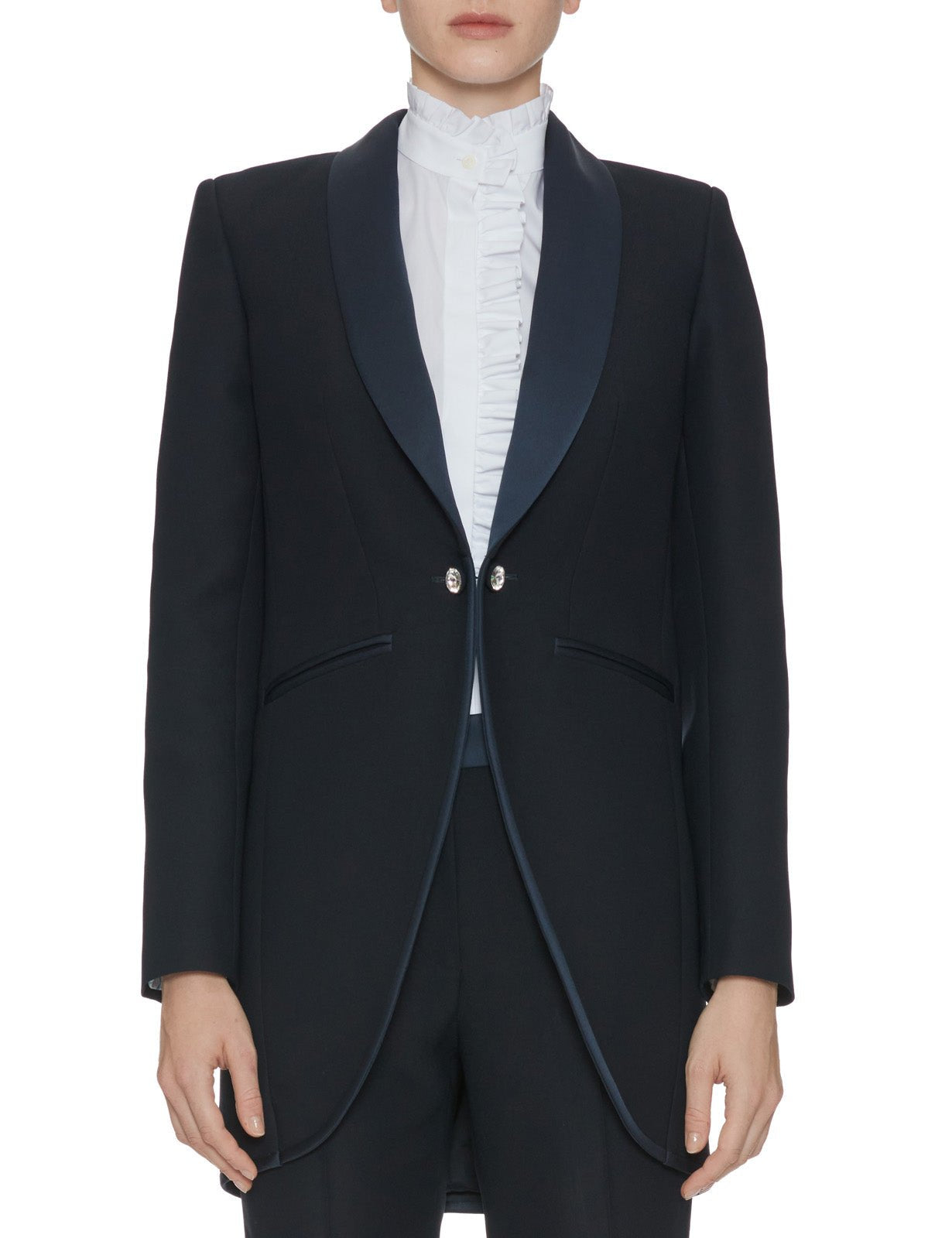 giacca long smoking blu - vivetta - giacca