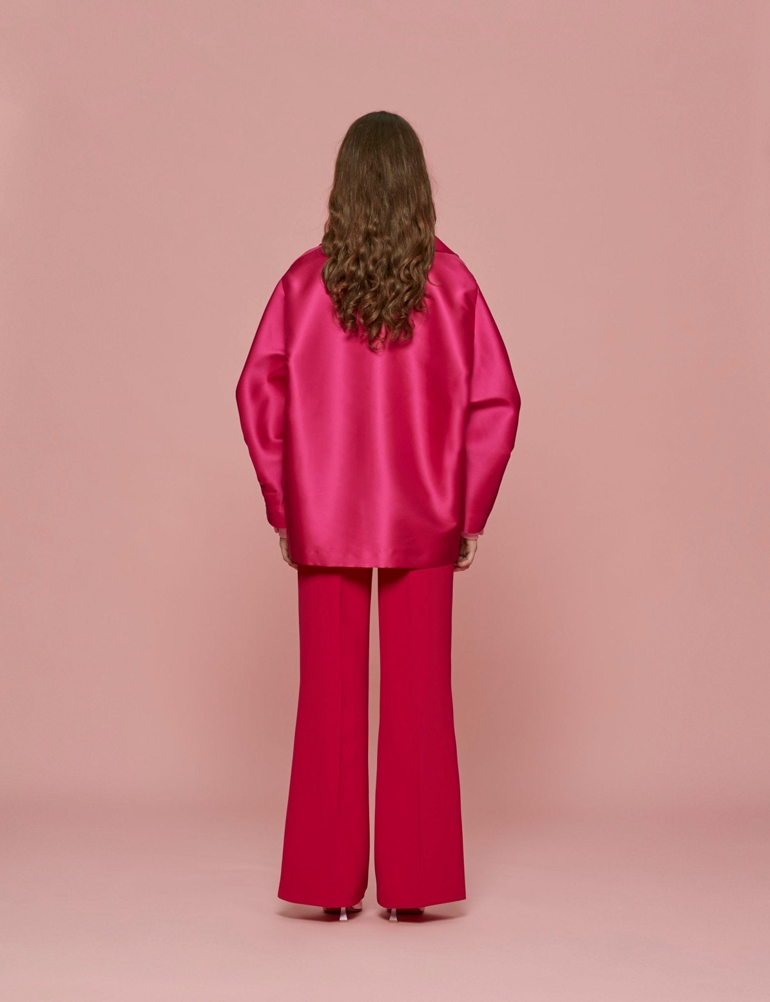 giacca mikado fuxia - blufrida - blazer