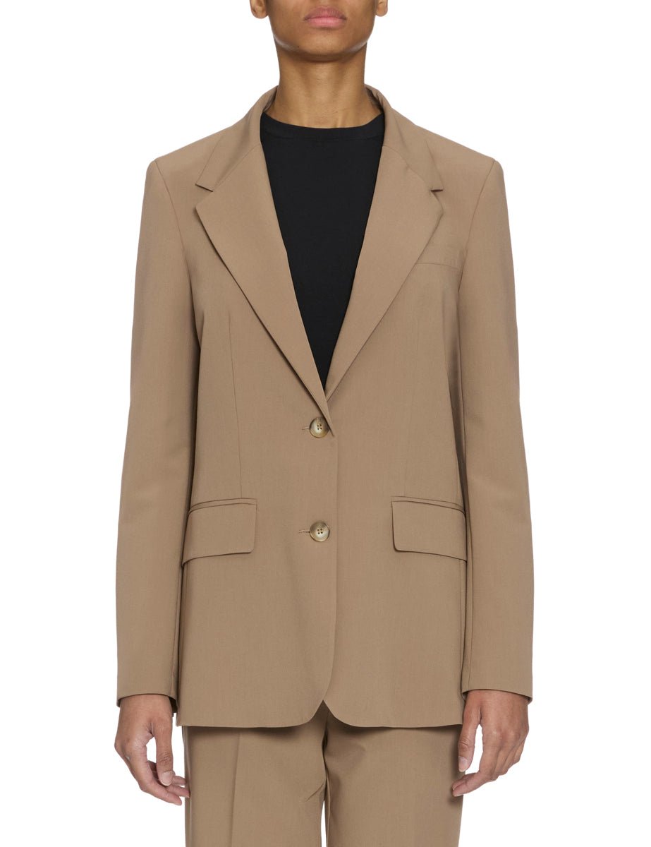 giacca monopetto due bottoni cuoio - blufrida - giacca