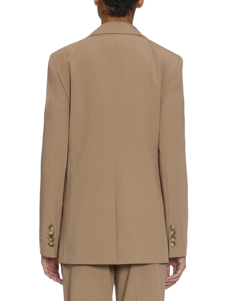 giacca monopetto due bottoni cuoio - blufrida - giacca