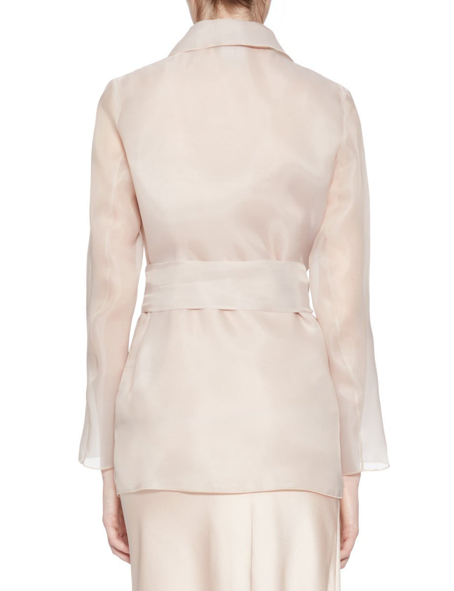 giacca organza doppia beige - blufrida - giacca