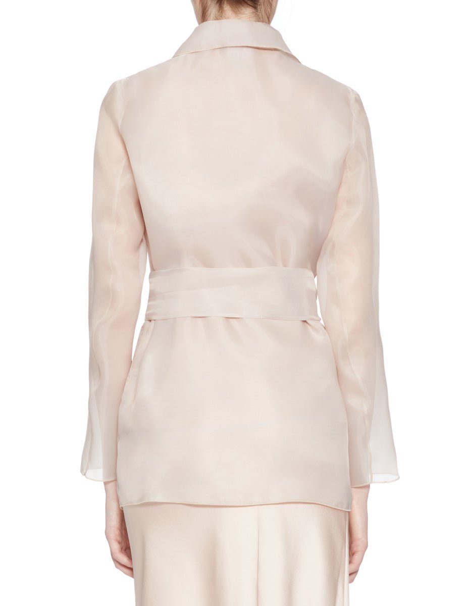 giacca organza doppia beige - blufrida - giacca