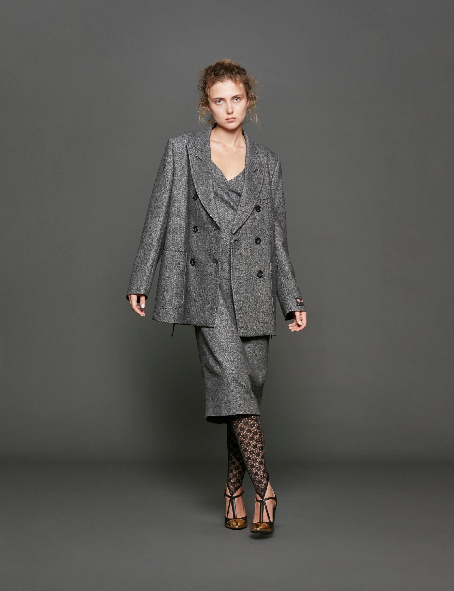 giacca over doppio petto spigato - n21 alessandro dell'acqua - blazer