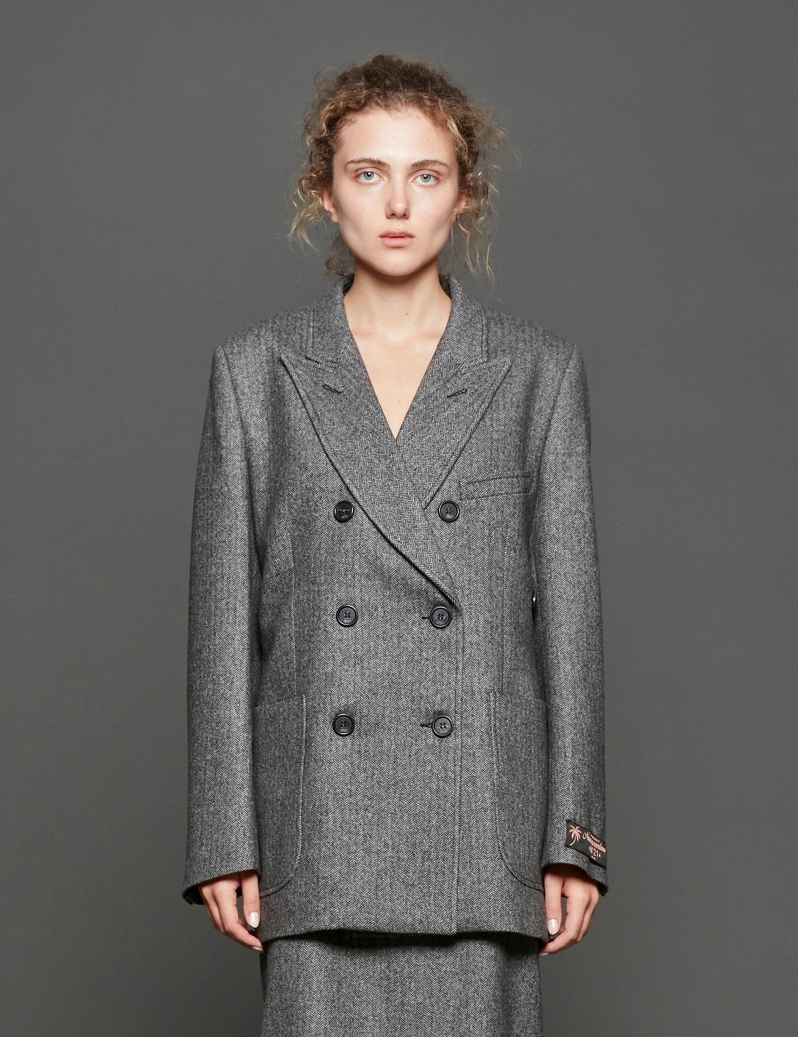 giacca over doppio petto spigato - n21 alessandro dell'acqua - blazer