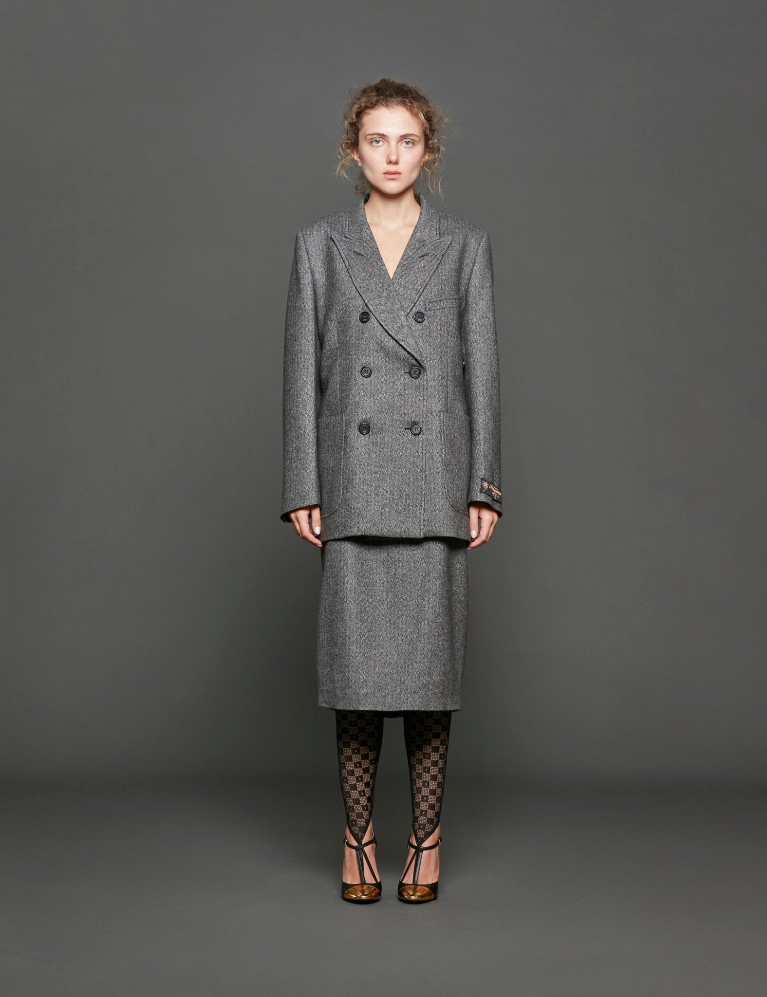 giacca over doppio petto spigato - n21 alessandro dell'acqua - blazer