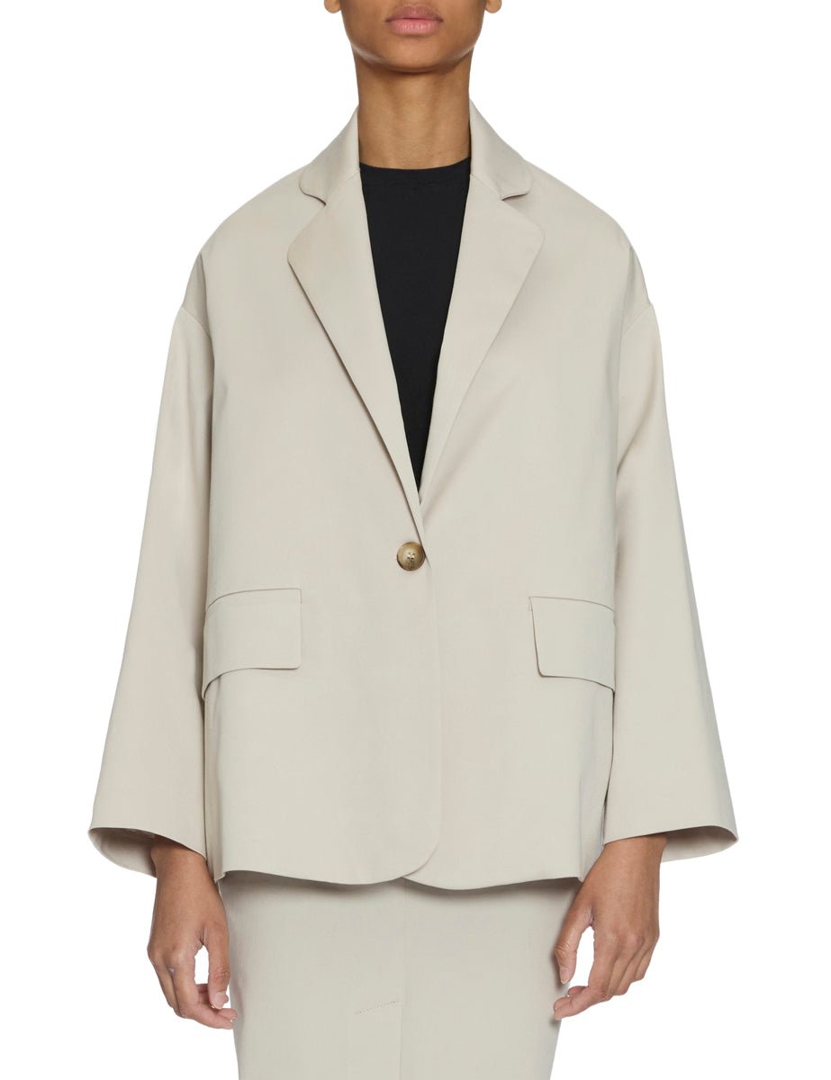 giacca over monopetto stucco - blufrida - giacca