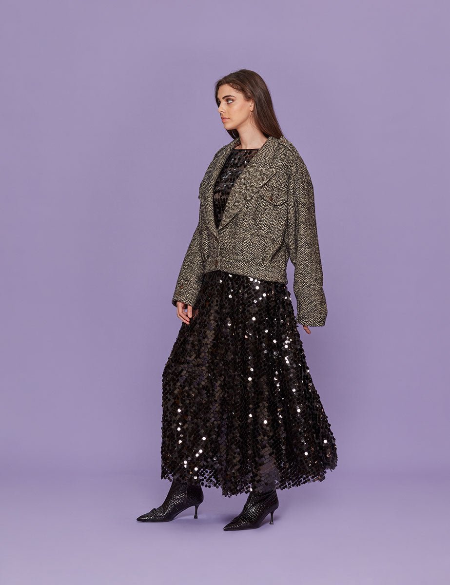 giacca popoff serama black white - blaze - giacca