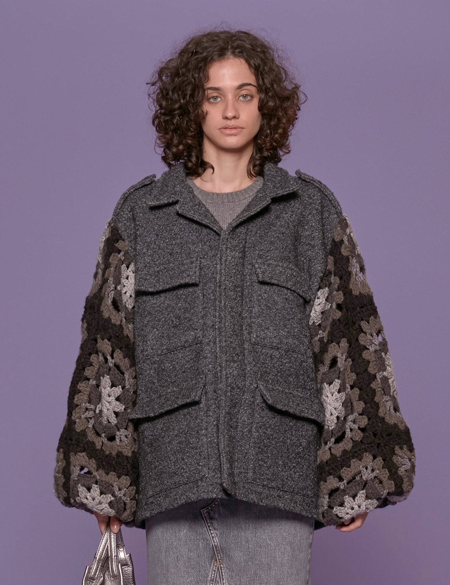 giacca sahara panno crochet - tu lize - giacca