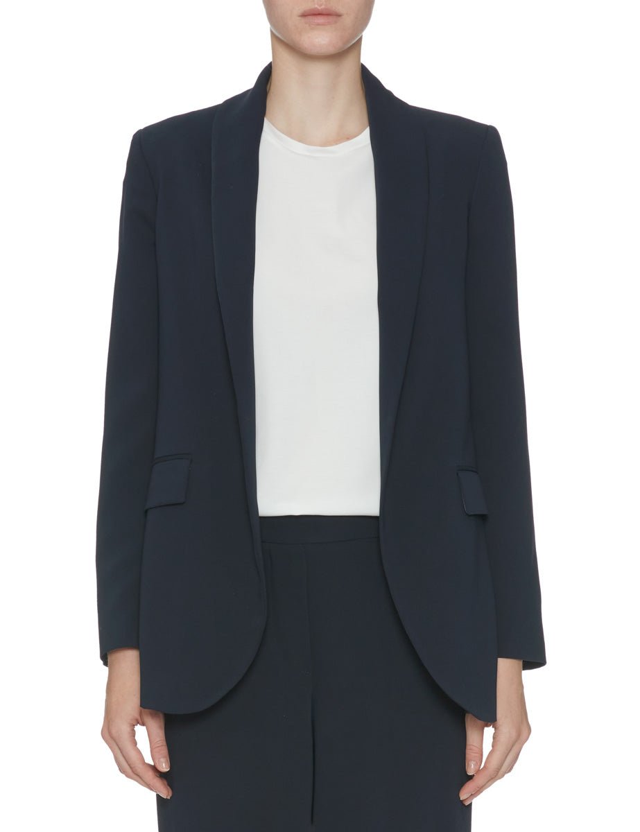 giacca sciallata cady fluido blu - blufrida - giacca