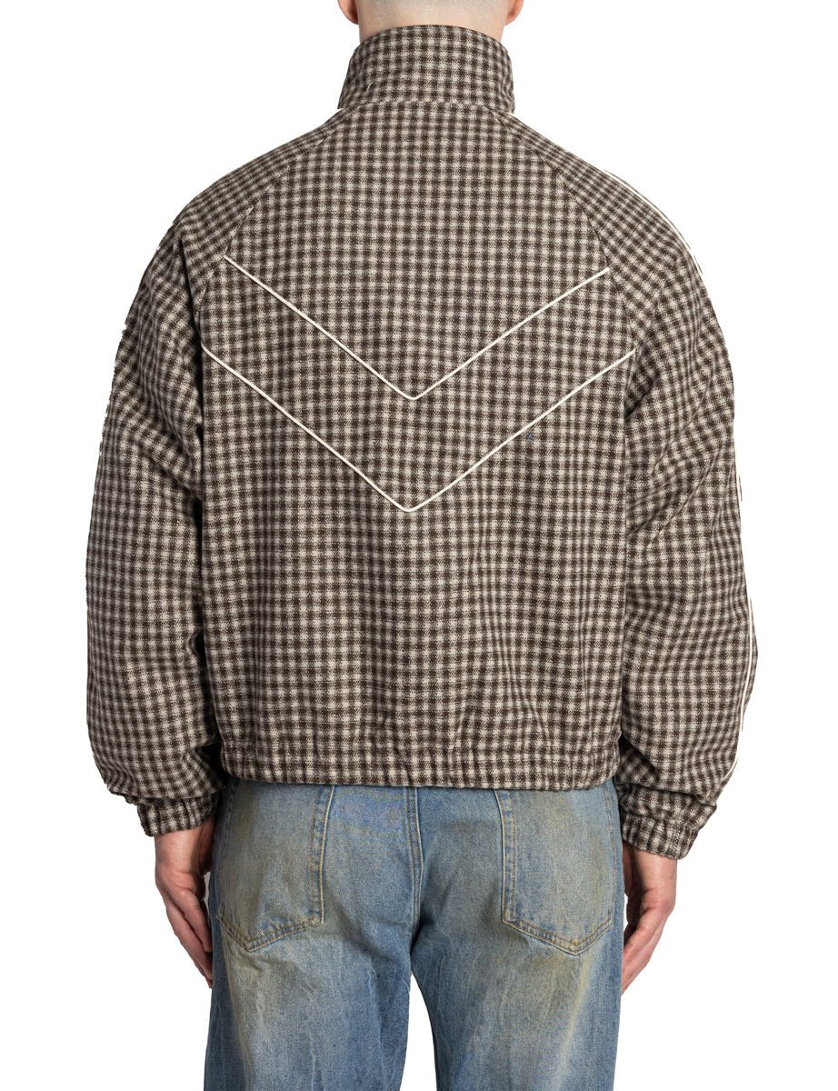 giacca tartan marrone - obey - giacca