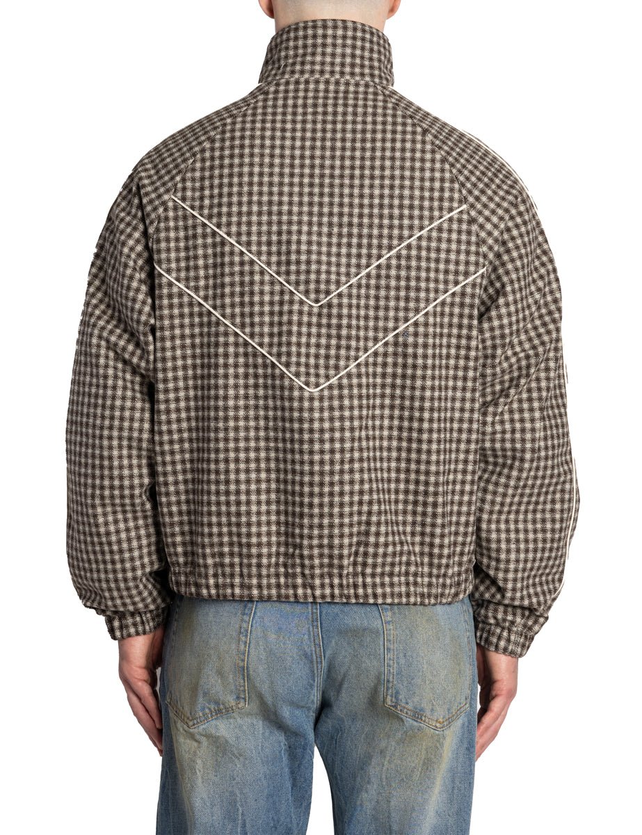 giacca tartan marrone - obey - giacca