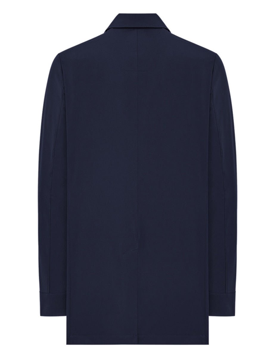 giacca tessuto tecnico nylon stretch blu - duno - giacca