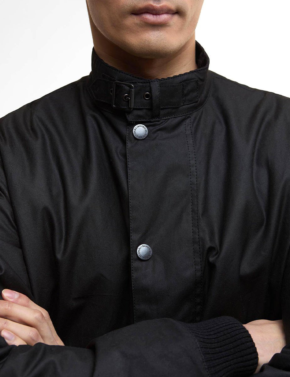 giacca traction wax black - barbour - giacca
