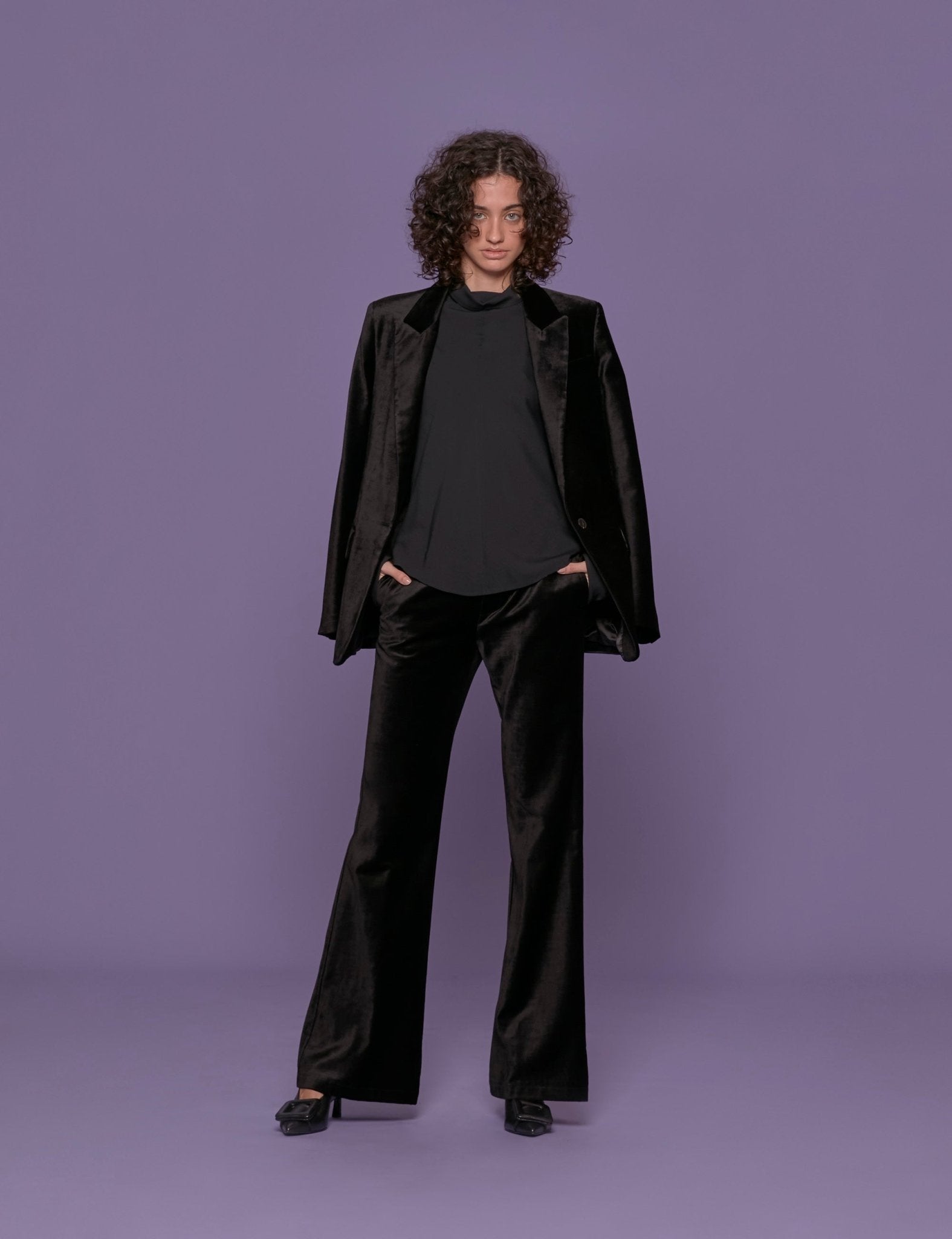 giacca velluto nero - forte forte - blazer