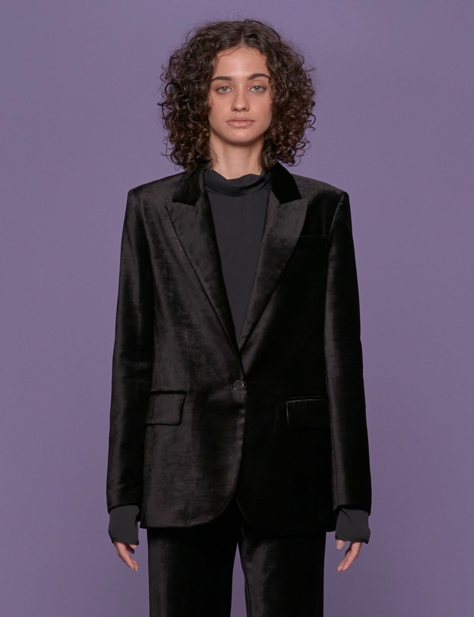 giacca velluto nero - forte forte - blazer