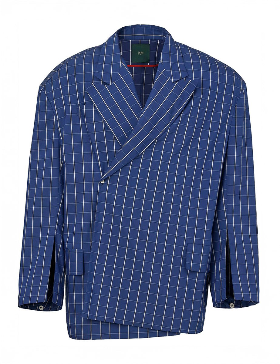 giacca zoe over spallotte blu - jejia - giacca