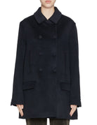 giaccone doppiopetto martingala blu navy - blufrida - giacca