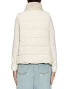 gilet ecopelliccia panna - blufrida - gilet