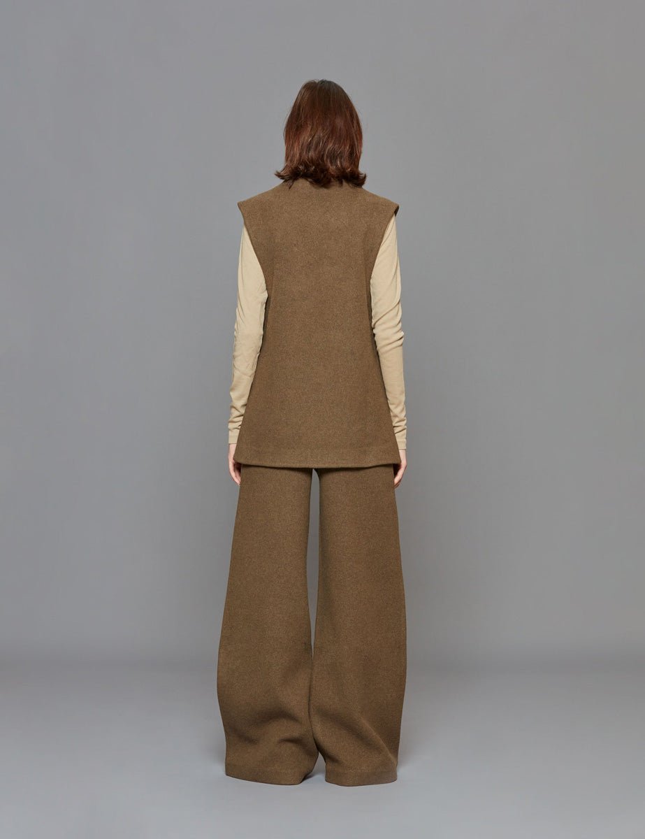 gilet over spacchi laterali moss - rohe - gilet
