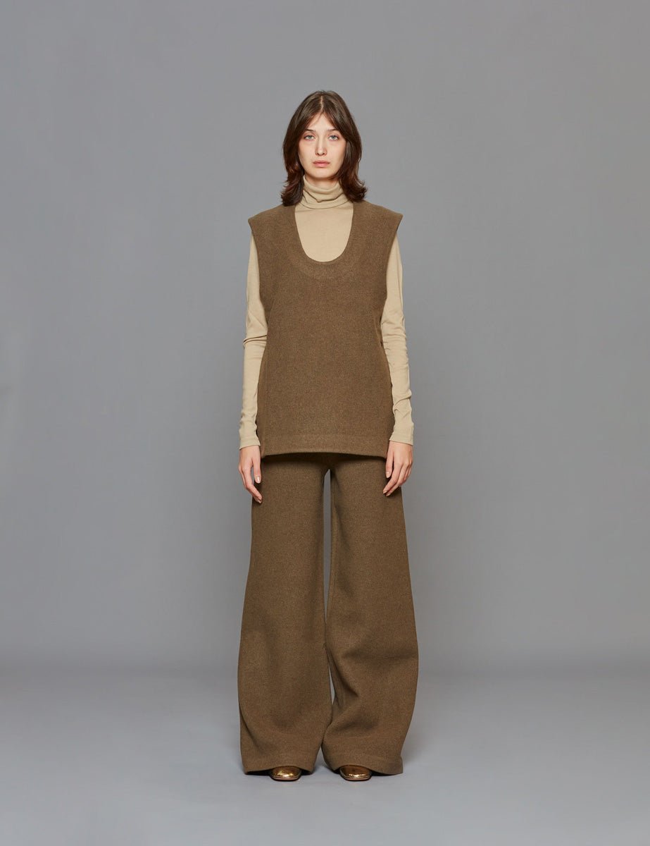 gilet over spacchi laterali moss - rohe - gilet