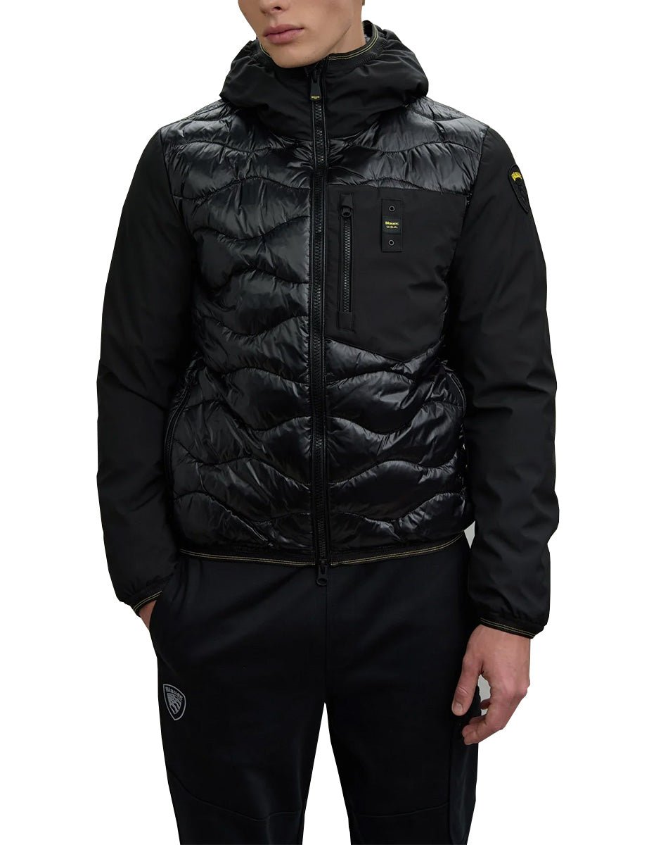 giubbotto cappuccio albert nero - blauer - giacca