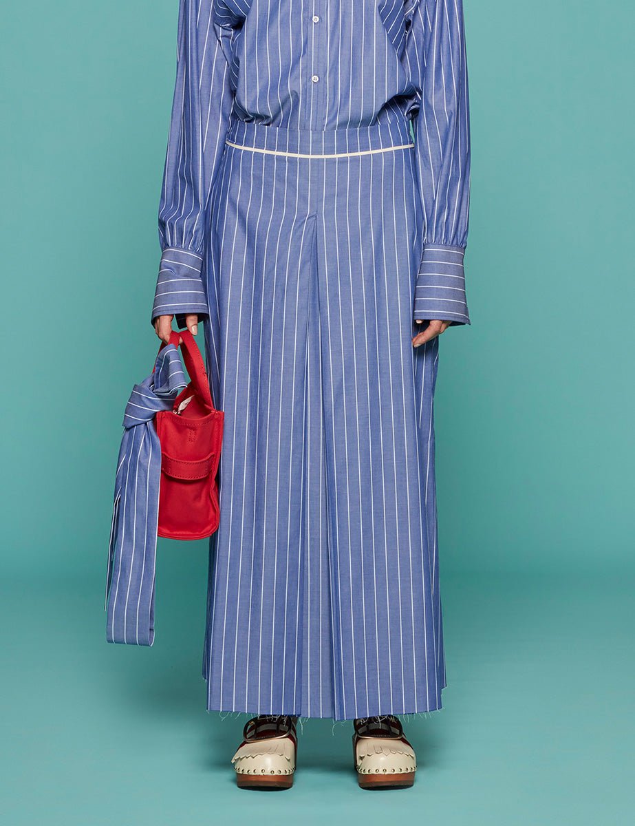 gonna annie riga azzurro bianco - jejia - gonna