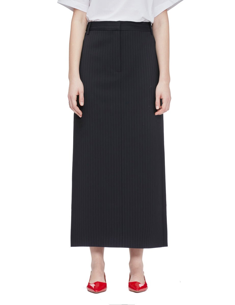 gonna dominic pinstripe navy - tibi - gonna