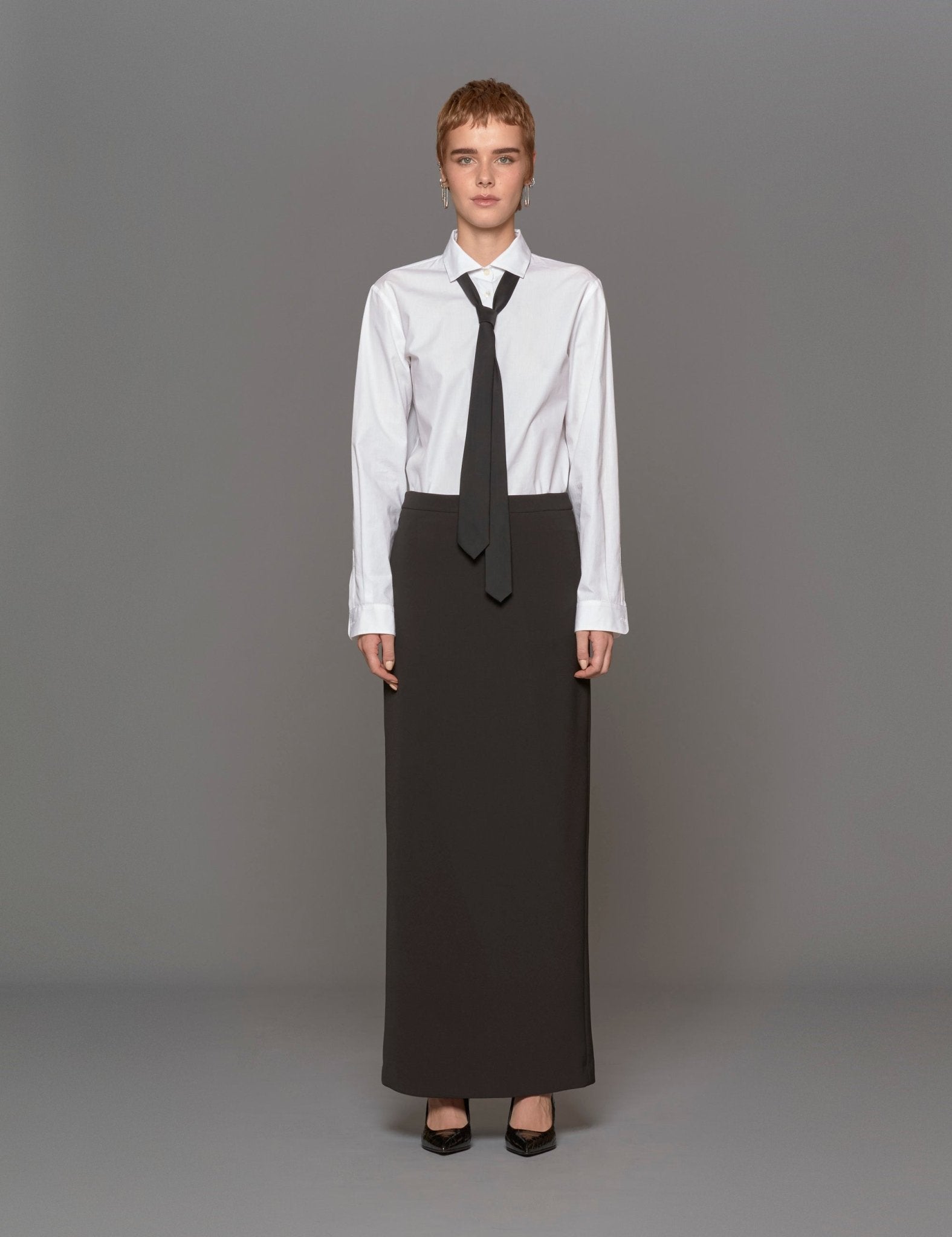 gonna lunga dritta nero - blufrida - gonna