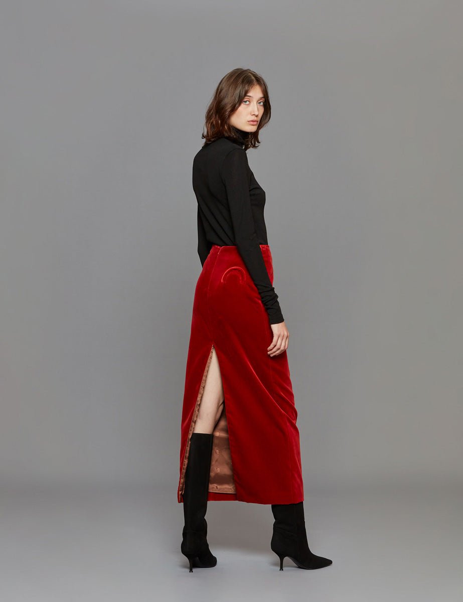 gonna maxi longuette campari - blaze - gonna