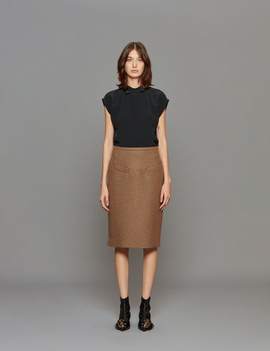 gonna midi checks moro nero - n21 alessandro dell'acqua - gonna