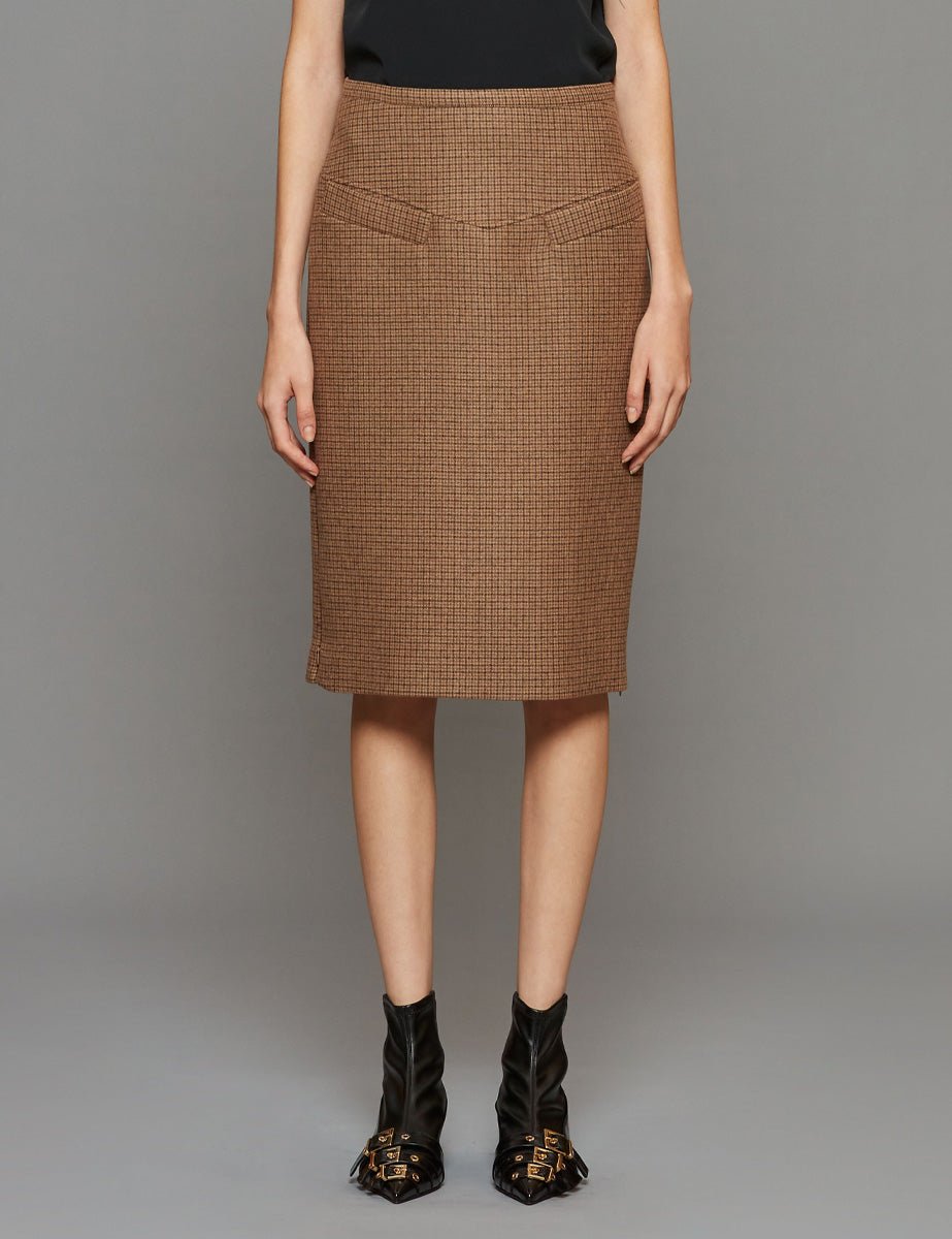 gonna midi checks moro nero - n21 alessandro dell'acqua - gonna