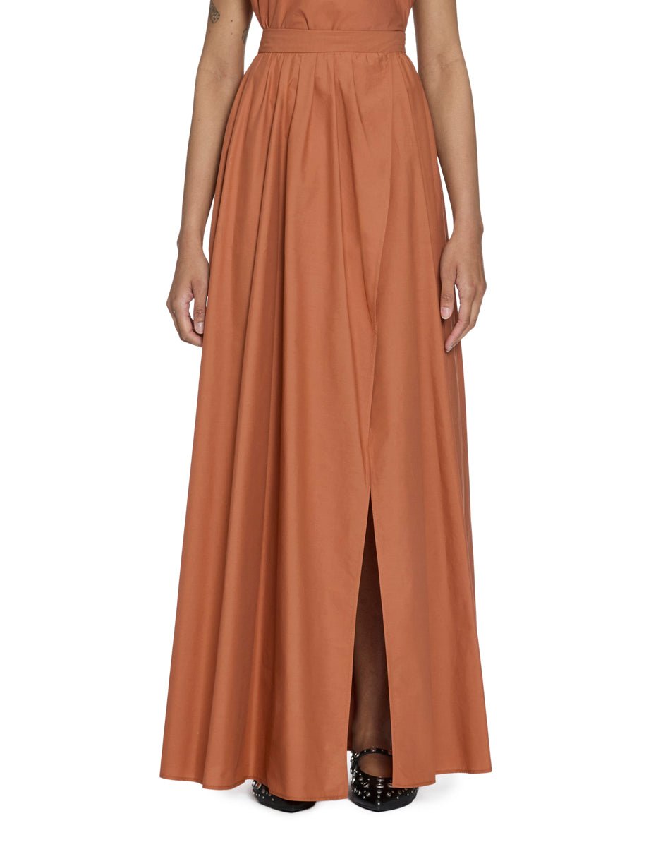 gonna over cotone popeline terra - forte forte - gonna