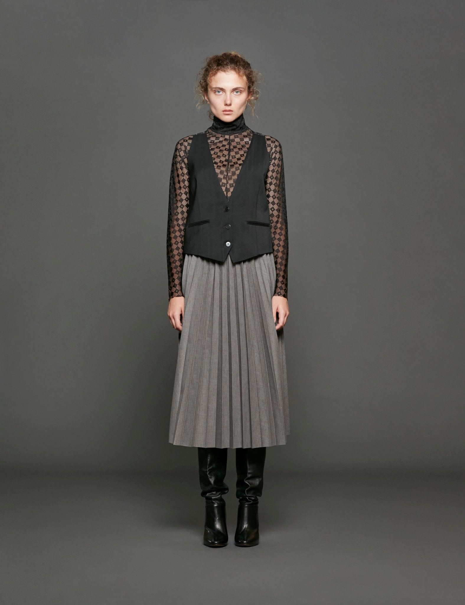 gonna plisse melange - stella jean - gonna