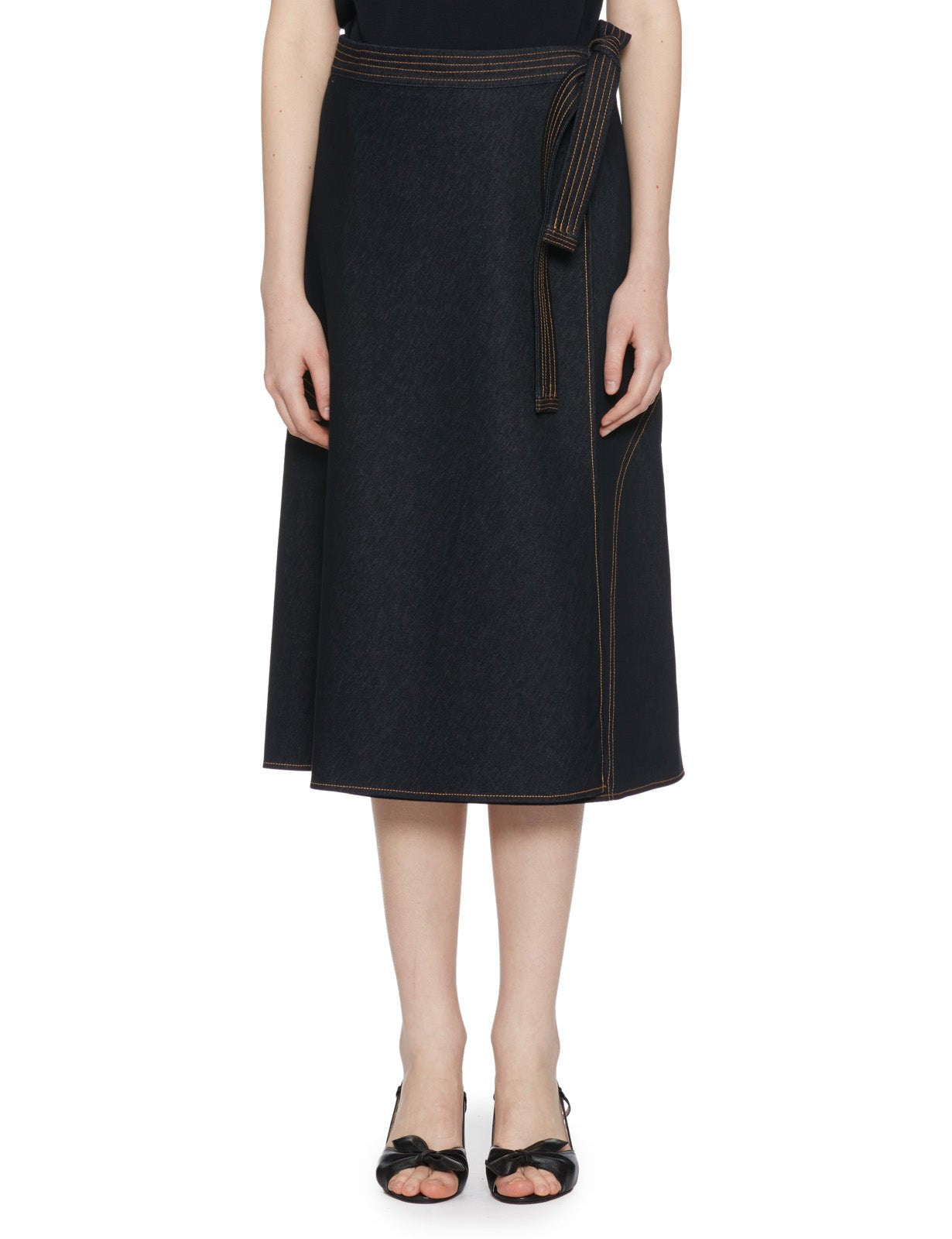 gonna svasata bull denim blu - max mara - gonna