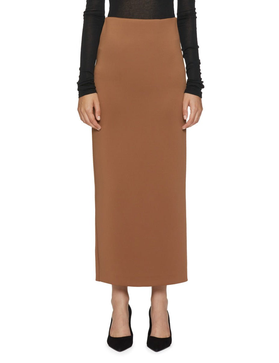 gonna tubino neoprene noce - mm by max mara - gonna