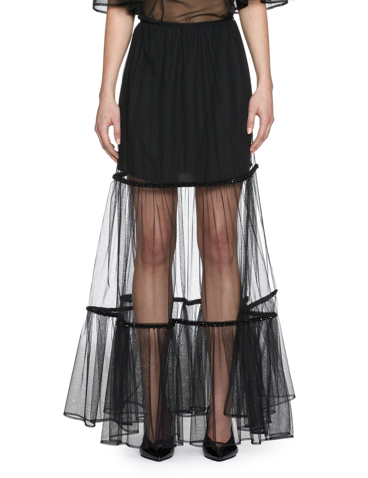 gonna tulle balze black - vivetta - gonna