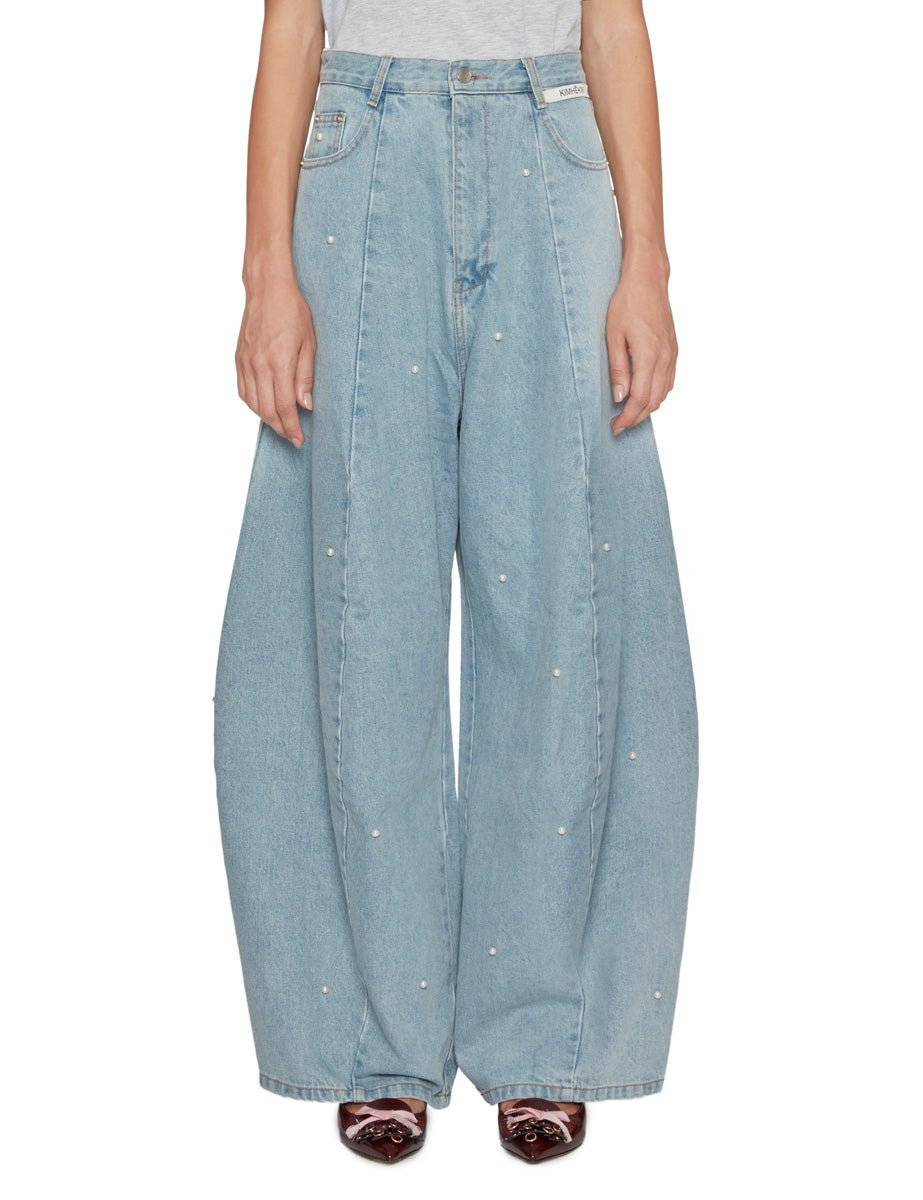 jeans balloon perle sky blue - kimhekim - jeans
