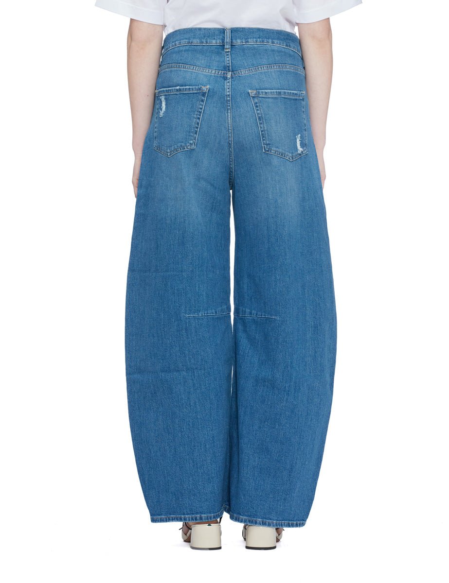 jeans banana over denim medio - blufrida - jeans