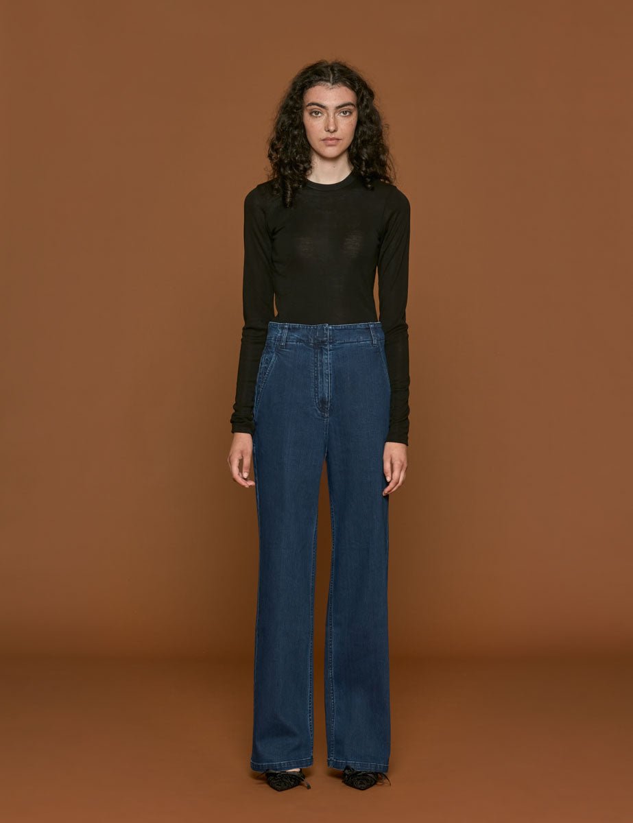 jeans barry indigo - tibi - jeans