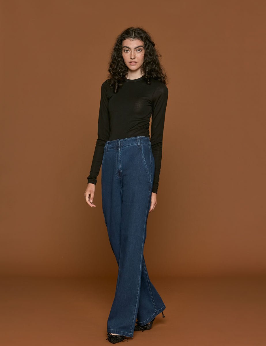 jeans barry indigo - tibi - jeans